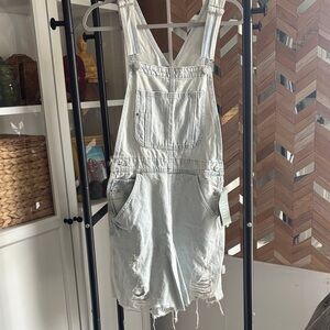 H&M Light Blue Denim Overalls